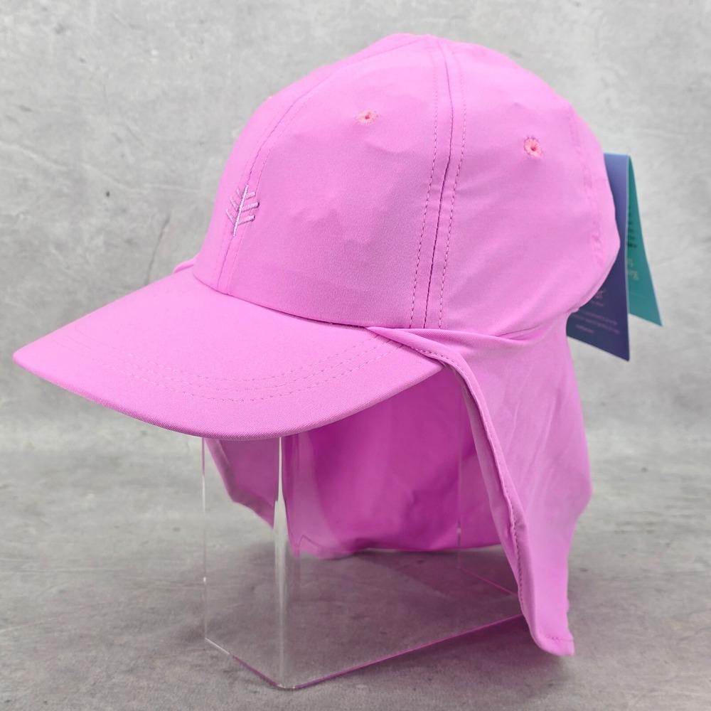 Coolibar Kids Surfs Up All Sports Pink Hat S / M‎ Outdoor Wear Cap UPF 50+
